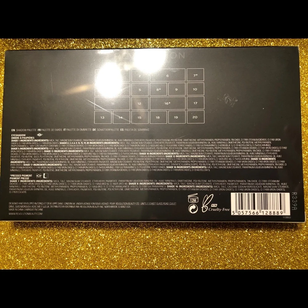BNIB Sealed Makeup Revolution JACK Shadow Palette